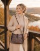 Karen 9554 barna rostbőr női táska