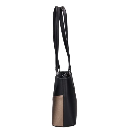 Karen 9552 fekete bronz rostbőr női táska