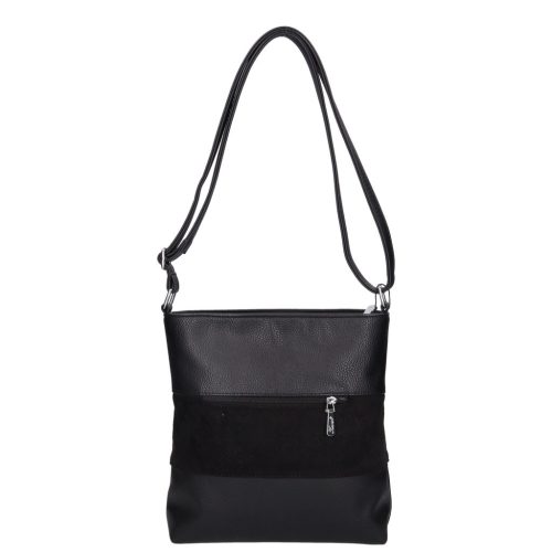 Karen N 099 fekete velúr rostbőr női táska