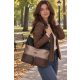 Karen 1713 fekete bronz rostbőr női válltáska