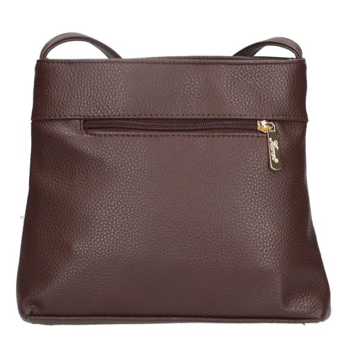 Karen D 099 barna bronz mintás rostbőr női táska
