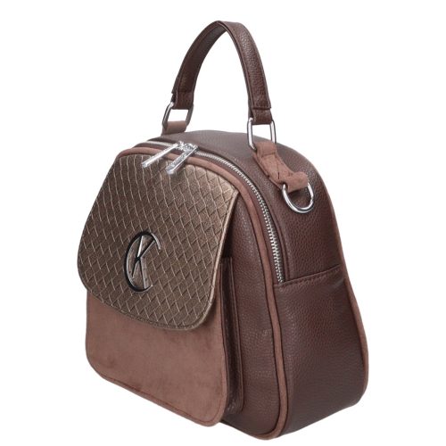 Karen N 243 barna bronz mintás rostbőr női táska