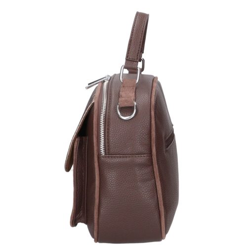 Karen N 243 barna bronz mintás rostbőr női táska