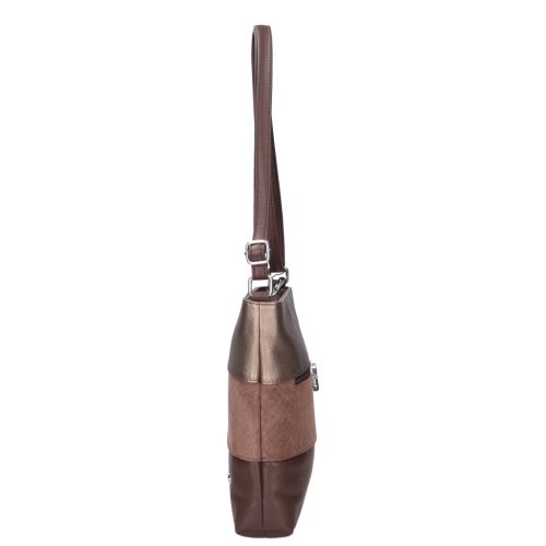 Karen N 099 barna velúr bronz rostbőr női táska