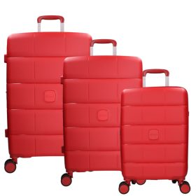 Benzi 5901 piros 3 részes bőrönd szett