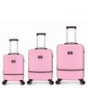 Benzi 5886 pink 3 részes bőrönd szett