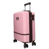 Benzi 5886 pink 3 részes bőrönd szett