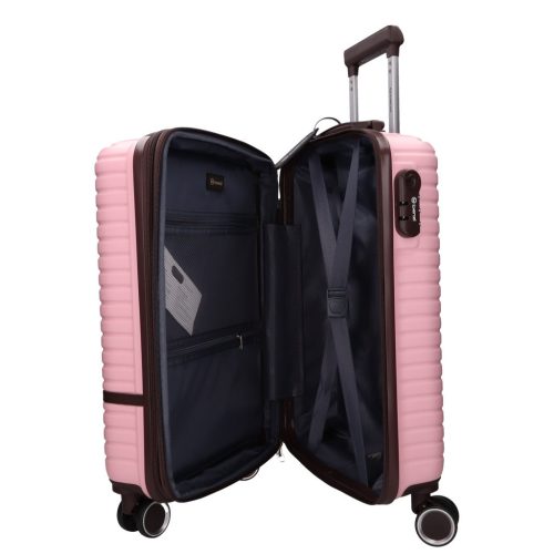 Benzi 5886 pink 3 részes bőrönd szett