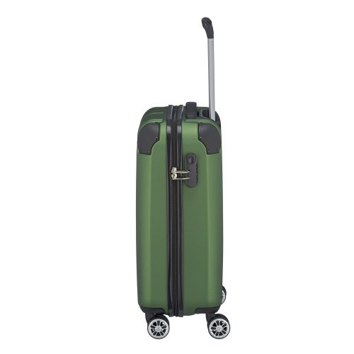 Bőrönd TRAVELITE City S zöld 4 kerekű kabin méret