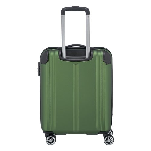 Bőrönd TRAVELITE City S zöld 4 kerekű kabin méret