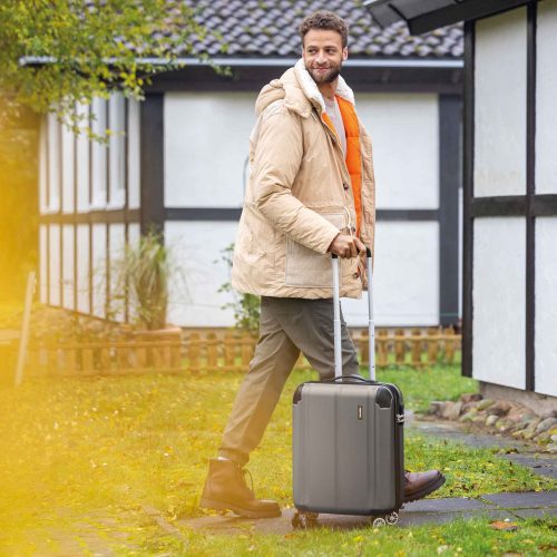 Bőrönd TRAVELITE City S zöld 4 kerekű kabin méret