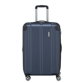 Bőrönd TRAVELITE City M kék 4 kerekű bővíthető közepes méret