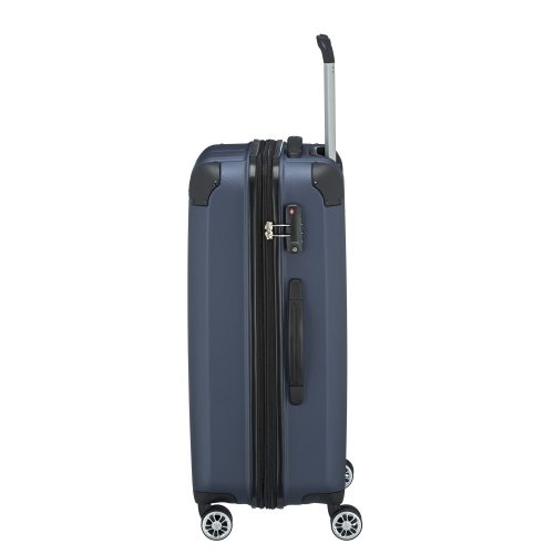 Bőrönd TRAVELITE City M kék 4 kerekű bővíthető közepes méret