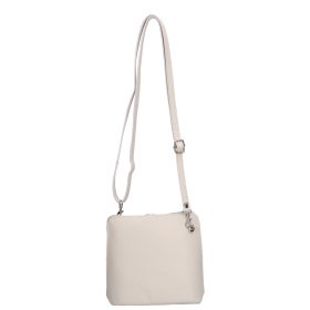 Olasz bőr 5128 bézs bőr női kicsi oldaltáska