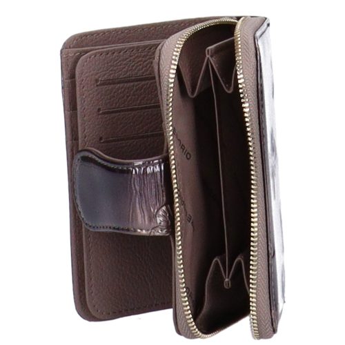 Gregorio BT-115 bronz lepkés lakk bőr női pénztárca