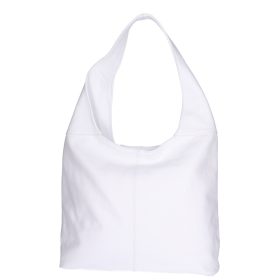 Táska Olasz bőr 5241 fehér shopper női