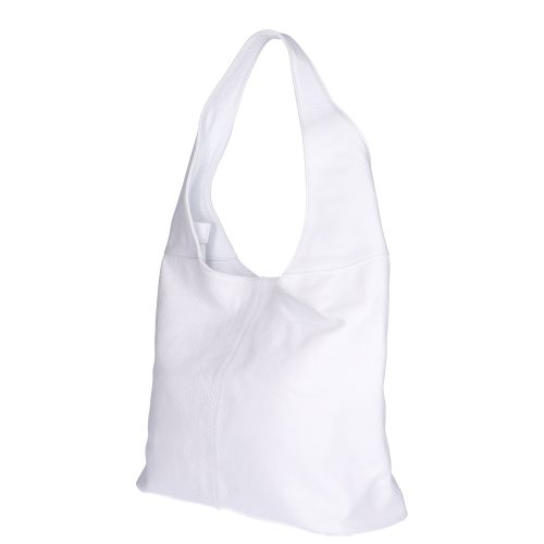 Táska Olasz bőr 5241 fehér shopper női