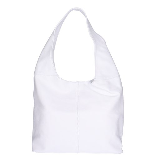 Táska Olasz bőr 5241 fehér shopper női