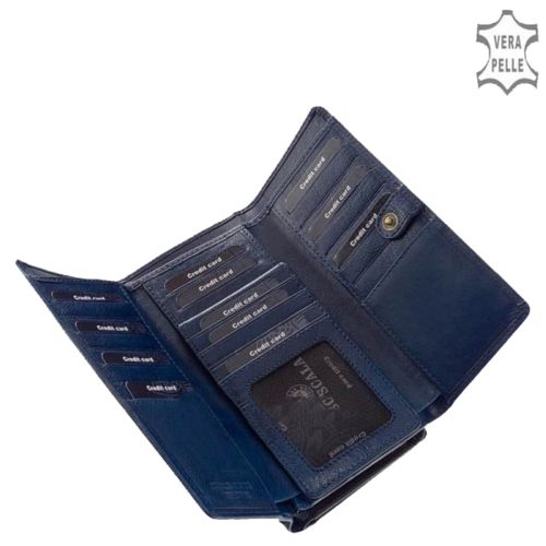 Pénztárca La Scala POP-452 kék bőr