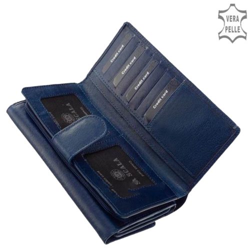 Pénztárca La Scala POP-452 kék bőr