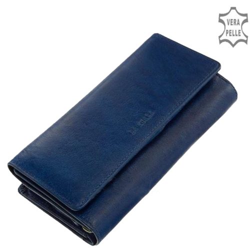 Pénztárca La Scala POP-452 kék bőr