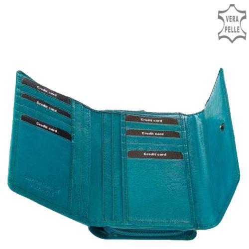 Pénztárca Sylvia Belmonte ZEN194 türkiz bőr