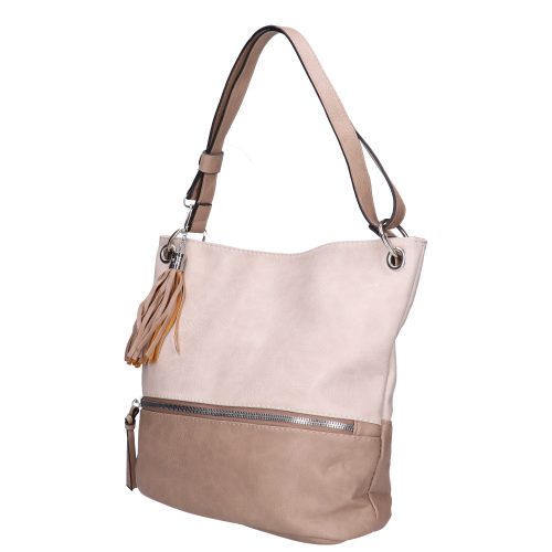 HB0151 bézs-drapp női táska