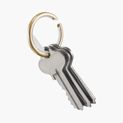 Intelligens kulcstartó karika Orbitkey Ring gold