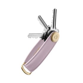 Kulcstartó Orbitkey KEY ORGANISER Saffiano Leather lilac bőr