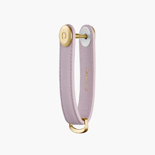 Kulcstartó Orbitkey KEY ORGANISER Saffiano Leather lilac bőr
