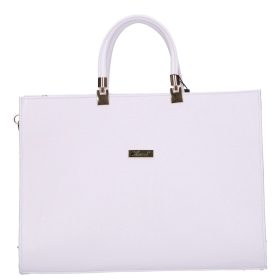 Karen 1206 fehér rostbőr női aktatáska