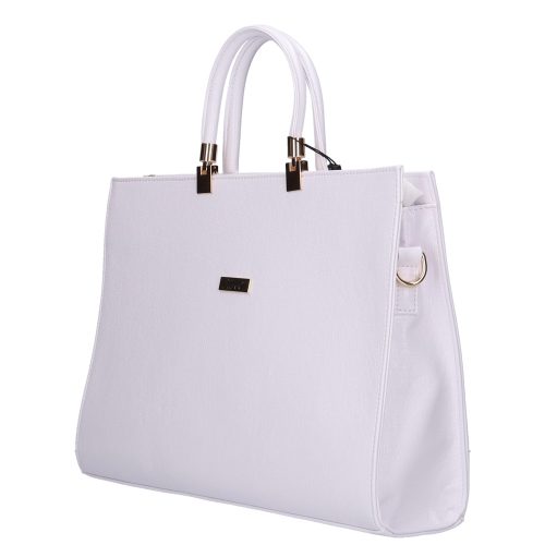 Karen 1206 fehér rostbőr női aktatáska