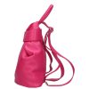 Olasz bőr 8503 átcsatolós pink női hátizsák