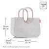 Reisenthel OR1036 Loopshopper L twist sky rose női bevásárlótáska 