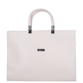 Aktatáska KAREN 1206 Bézs rostbőr női