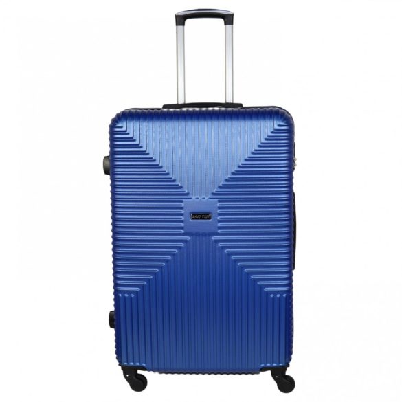 Easy Trip Streaky L kék 4 kerekű nagy méretű bőrönd