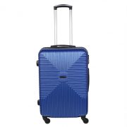   Easy Trip Streaky M kék 4 kerekű közepes méretű bőrönd