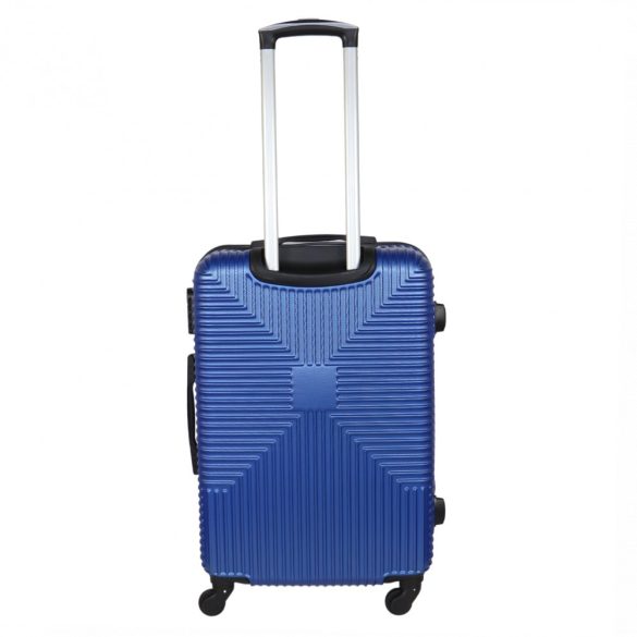 Easy Trip Streaky M kék 4 kerekű közepes méretű bőrönd