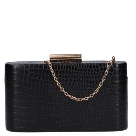 Divatos XL-9215 fekete női csatos alkalmi táska