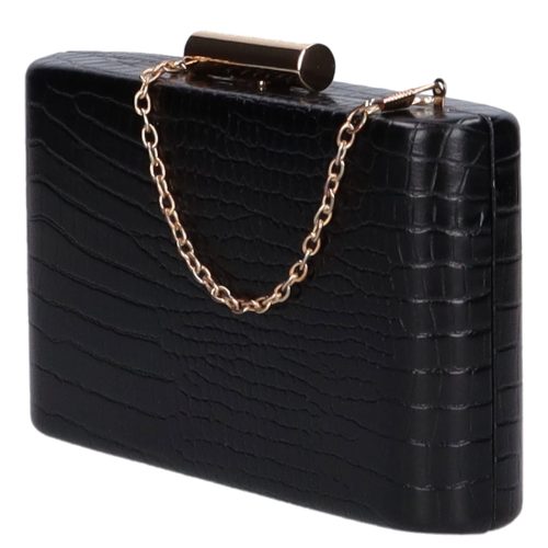 Divatos XL-9215 fekete női csatos alkalmi táska