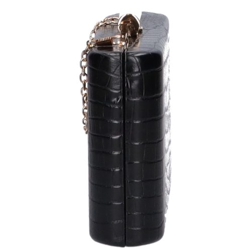 Divatos XL-9215 fekete női csatos alkalmi táska