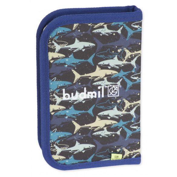 Budmil 10120082/S6 kék cápás tolltartó