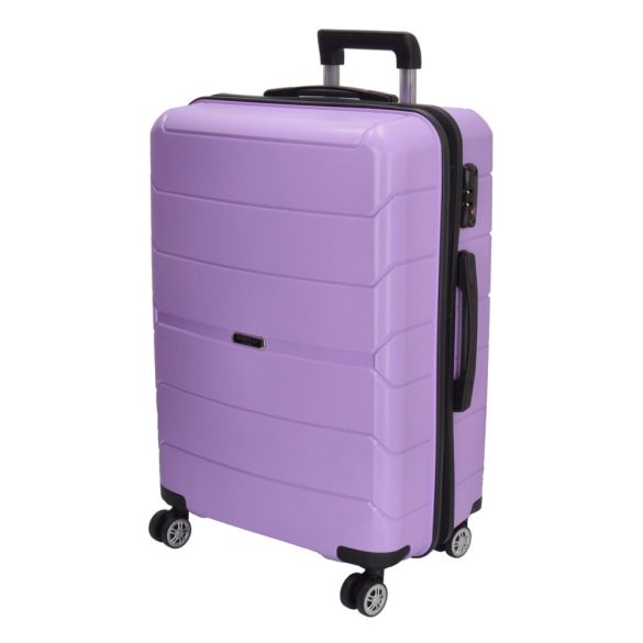 Enrico Benetti Beagles Poli M lila 4 kerekű közepes méretű bőrönd