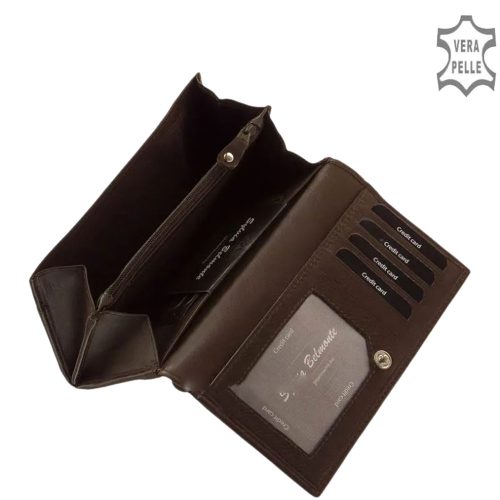 Sylvia Belmonte DLF-002 barna bőr női pénztárca