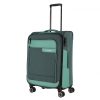 Travelite Viia M rozé 4 kerekű bővíthető közepes méretű bőrönd 