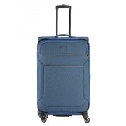   Travelite Story L kék 4 kerekű bővíthető nagy méretű bőrönd 