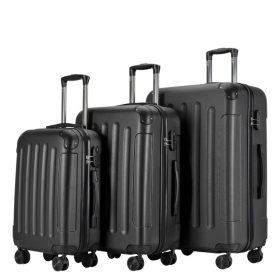 Bontour Vertical fekete 4 kerekű 3 részes bőrönd szett 