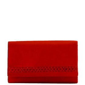 Sylvia Belmonte MFS100 piros bőr női pénztárca