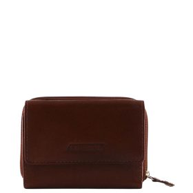 Sylvia Belmonte MSRI36 barna bőr női pénztárca