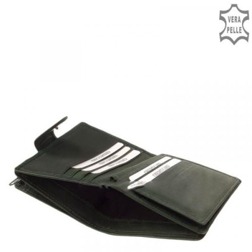 Sylvia Belmonte MS511 zöld bőr női pénztárca 